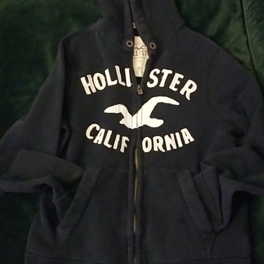 Mens Hollister zip up sweater